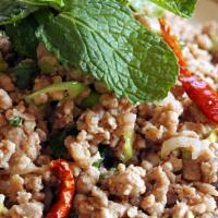 Larb · Spicy. Larb is an originating dish from the Northeast (Isaan) region of Thailand and Laos. M...