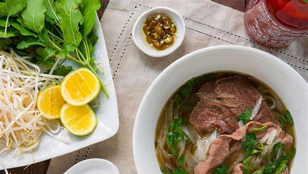 Pho Tai · Pho with raw beef fillet.