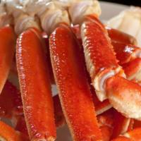 1 Pound Steamed Crab Legs · Steamed crab legs, served with two side dishes, a choice of bread and melted butter on the s...