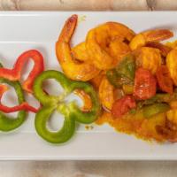 Curry Shrimp · Sautéed with onions and peppers.
