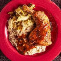 Chicken With Mashed Potatoes Gravy · 
