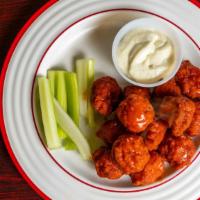 12 Piece Boneless Wings · served with blue cheese and celery on the side