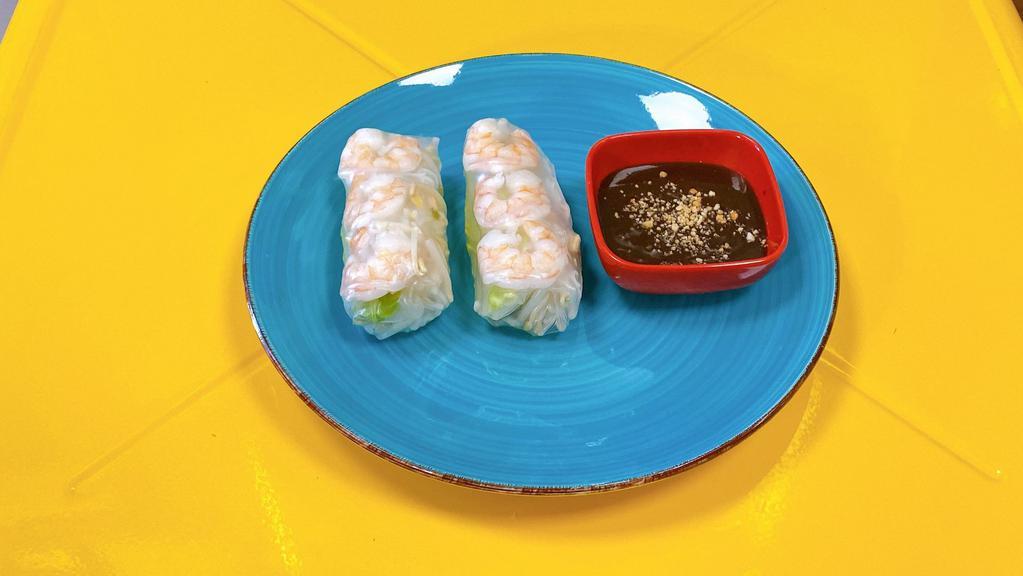 Fresh Summer Rolls · Shrimp and fresh vegetables with paper wrap