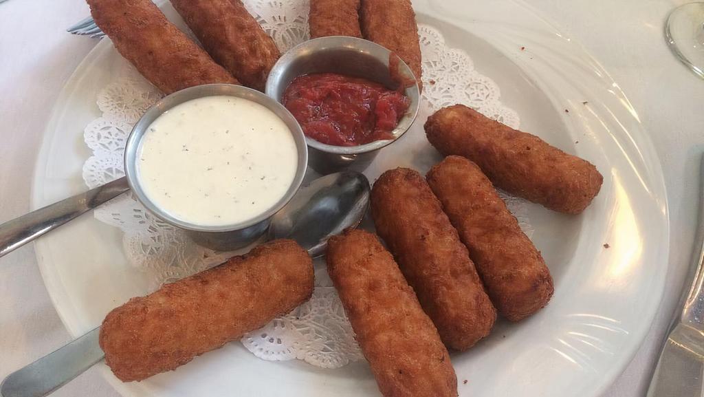 Mozzarella Sticks · Your choice of our house marinara or ranch dressing on the side.