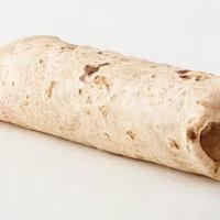 Chicken Burrito · Flour wrap with rice, black beans, pico de gallo, lettuce, sour cream and cheese and hot sau...