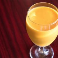 Mango Lassi · mango and yogurt drink