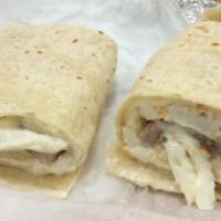 Grill Chicken Cesar Wrap · Grill chicken serve with lettuce, tomato, parmesan cheese and cesar dressing with choice of ...