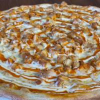 Buffalo Chicken Pizza (Large 18'') · A full 1/2 pound of mozzarella cheese, tender chicken & mouthwatering buffalo wing sauce wit...