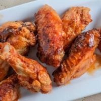 Buffalo Wings (10) · Sauce, celery and blue cheese.