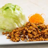 Lettuce Wraps · Hot & Spicy. Choice of chicken or vegetables.