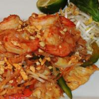 Pad Thai · Spicy. Pad Thai has a fascinating flavor and texture. It is made with rice noodles and is co...