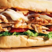Bacon Philly Chicken Cheesesteak · Real, premium chicken, tender and full of flavor, topped with crispy Applewood bacon and mel...