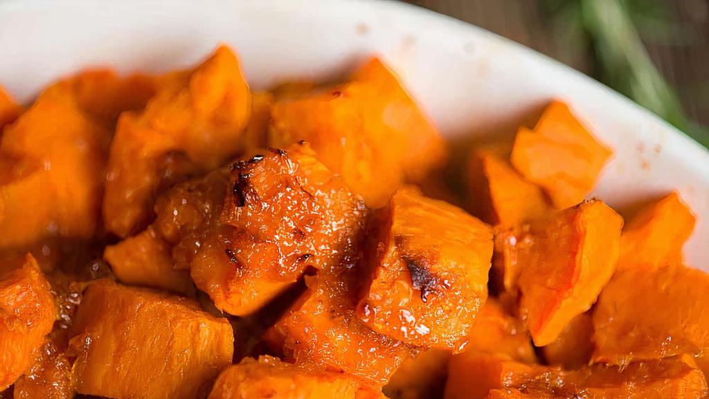 Candied Yams · Southern style candied yams, glazed with a brown sugar and cinnamon.
