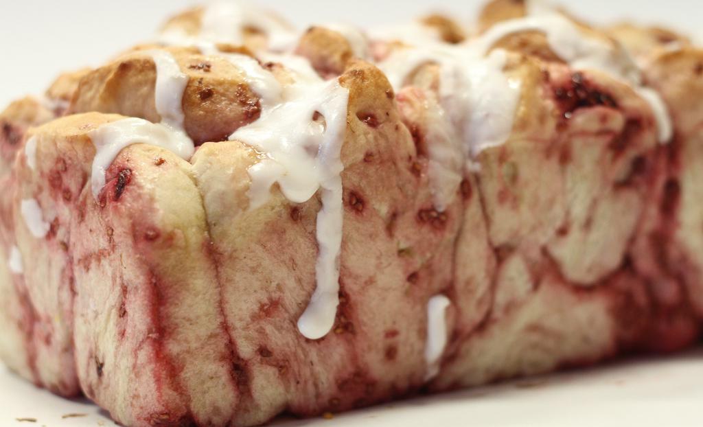Raspberry Swirl Bread - Daily · After tasting this loaf toasted, you’ll never go back to plain toast again. Packed with raspberries and glazed with frosting. Ingredients: Unbleached white flour, honey, water, raspberries, sugar, yeast and salt