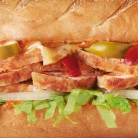 Spicy Cajun Chicken, White Bread · Grilled Cajun-seasoned chicken breast, zesty cherry peppers, melted Pepper Jack cheese, lett...