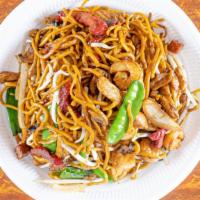 House Special Lo Mein · Shrimp, roast pork, ham and chicken with vegetables.