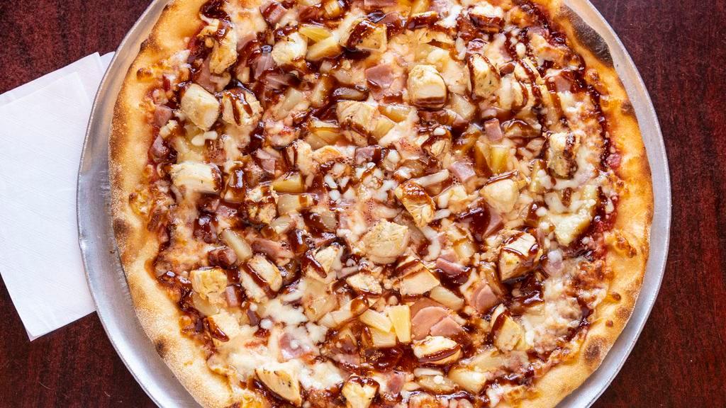 Hawaiian Pizza · Pineapple, Canadian bacon and ham.