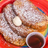 3 French Toast · Served with butter and maple syrup.