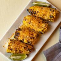 Top Mix Street Corn · Vegetarian. Fresh corn on the cob, grilled until charred. Tossed in melted butter and chipot...