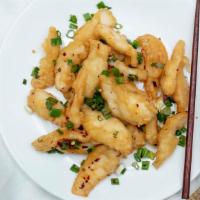 Fried Squid W. Spiced Salt & Pepper · Hot and spicy. Ask for Mild, Medium or Very Hot.