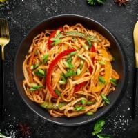 Vegetable Noodle Noods · Pan fried noodles sautéed with spices and vegetables.