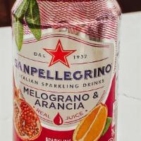 San Pellegrino Melograno & Arancia · Sparkling Juices of oranges and pomegranate. A delicious tartness that is just on the right ...