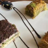 Assorted Baklava · You can choose 3 pieces out of our fresh variety.