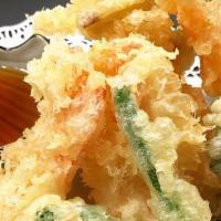 Vegetable Tempura · A variety of fresh vegetables in light tempura batter with our savory tempura sauce.