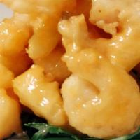 Rock Shrimp · Jumbo shrimp tossed in sweet and spicy aioli.