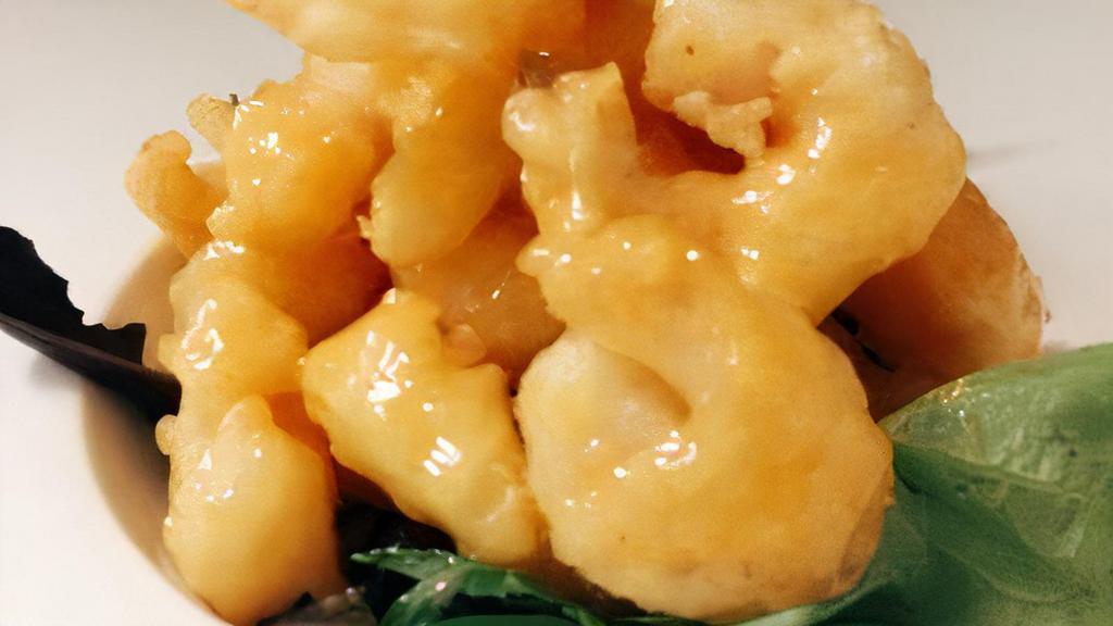 Rock Shrimp · Jumbo shrimp tossed in sweet and spicy aioli.