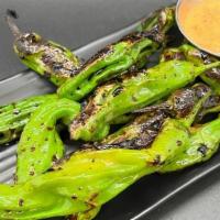 Local Shishito Peppers · with Spicy Mayo