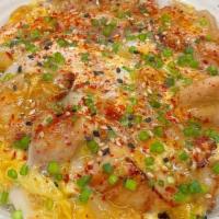 Oyakodon / Koji Cured Chicken & Soft Egg Donburi · Served Over Steamed Rice