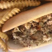 Cheese Steak With Fries · Philly Style Cheese Steak served with French Fries