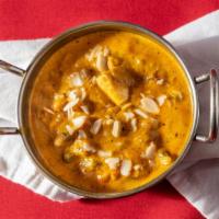 Navratan Korma · Vegetarian. A medley of 9 vegetables cooked with mild creamy sauce topped with cashews and r...