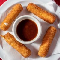 Mozzarella Sticks · 4 pieces served with special sauce.