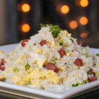 Fried Rice · With your choice of chicken, pork, vegetable, Taiwanese sausage, shrimp, beef, or house spec...