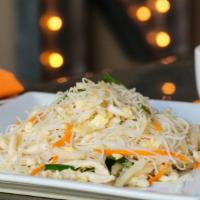 Rice Noodles · With your choice of chicken, pork, vegetable, Taiwanese sausage, shrimp, beef, or house spec...