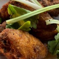 Spiced Chicken Wings · Ma La Oil, Chinese Celery