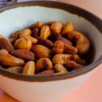 Spiced Nuts · Almonds, Cashews, Peanuts, Tajin