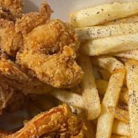 Fried Shrimp (10) · 10 lightly battered fried shrimp
Add fries for additional charge