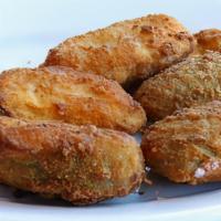 Jalapeño Poppers · Favorite. Breaded jalapeño peppers with Cheddar cheese. Served with ranch dressing on the si...