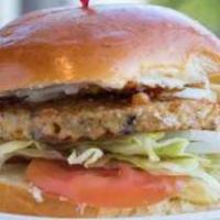 Garden Burger · The traditional vegetarian option. Healthy menu item.