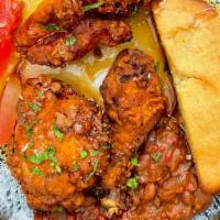 Fried Chicken · BBQ Baked Beans, Cornbread, Pan Drippings