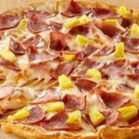 Hawaiian (Large) · Cheese, pizza sauce, pineapple and ham.