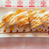 Sp20. Snow Mountain Roll · Crunchy spicy tuna topped with crabmeat and spicy mayo.