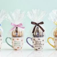 Bundtlet Tower With Matching Coton Colors Coffee Mug · Single Bundtlet Coton Colors matching mug. Gift-wrapped in cellophane with ribbon and a flow...