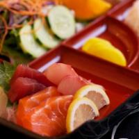 Sashimi Bento Box · Chef’s choice of sashimi.