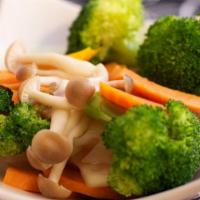 Steamed Vegetables · Steamed fresh seasonal vegetables.