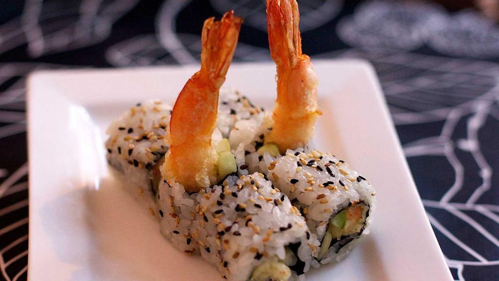 Shrimp Tempura Roll · Shrimp tempura with spicy sauce.