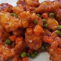 Szechwan Chicken Dinner · bean, carrot, spicy szechwan sauce